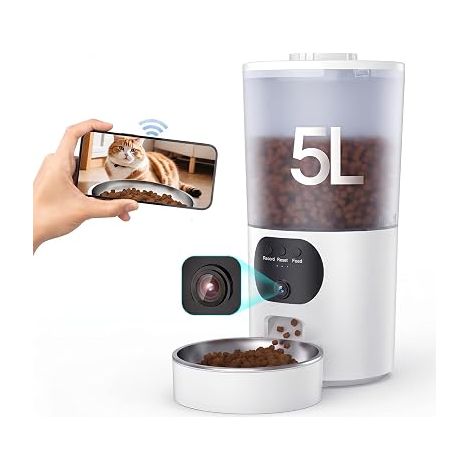 Cat Food Dispenser White (1/5)