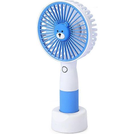 Mini ventilateur portable personnel avec batterie rechargeable pour femmes et filles - Bleu (1/5)