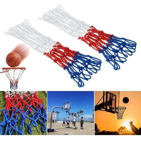 Filet De Basket-Ball - Nylon - 53 Cm - Usage Interieur Et Exterieur - Lot De 2 (1/4)