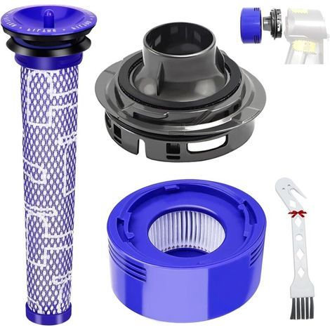 Filter for Dyson V7 V8 vacuum cleaners – Rear motor cover + washable HEPA filter – High-efficiency replacement filter set (1/5)