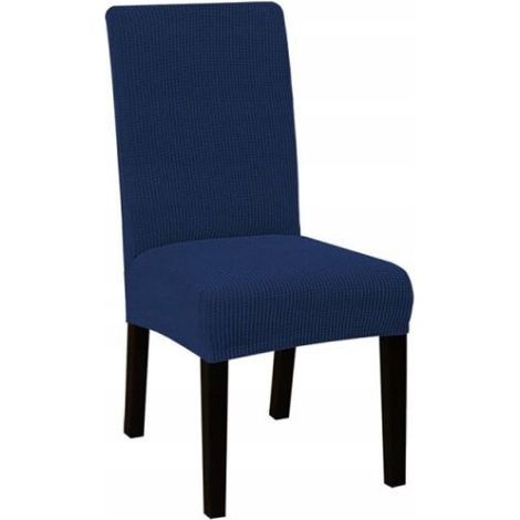 HOUSSE de chaise BLEU MARINE BLEU MARINE ÉPAIS élastique