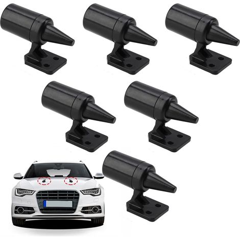 6 PCS Sifflet de Cerf Voiture, Sifflets à Ultrason Autocollants pour Véhicules, Aifflet d'Alerte de Animaux Sauvages de la Route, Dispositifs anti Cerfs Sangliers pour Voiture Moto Camion (1/5)