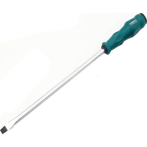 Tournevis plat plat extra long de 360 mm de long avec tige en acier S2 avec poignée ergonomique (25,4 cm, plat) (1/5)