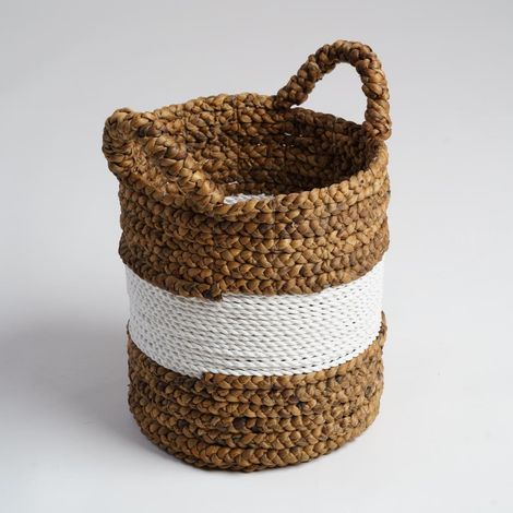 Panier tressé en jacinthe d'eau S Vito (1/5)
