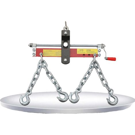 Barra divaricatrice per motore, capacità di carico massima 900 kg, apertura gancio 20 mm, lunghezza catena 30 cm, campo di lavoro da 260 mm a 315 mm, peso della confezione 6,3 kg (1/5)