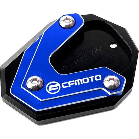 (Béquille latérale bleue) Compatible avec les motos CFMOTO 650MT, 800MT, 650TR-G et 650 TR-G TRG. Bouchons de valve de pneu CNC, béquille latérale, extension de béquille pour les modèles 650 MT et 800 (1/4)