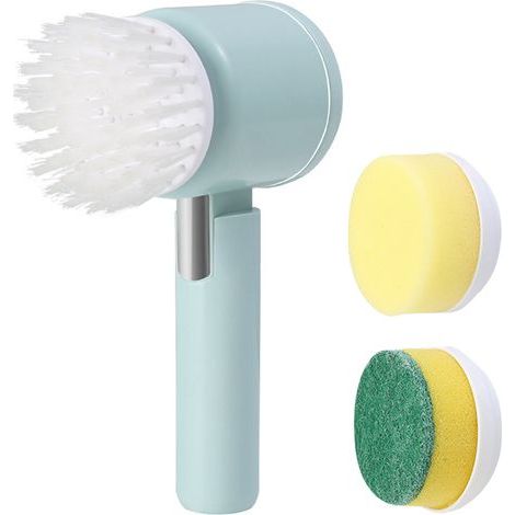 Lave-vaisselle Brosse de Nettoyage Pot Distributeur de Savon avec Support de Rangement Ustensiles de Cuisine (1/5)
