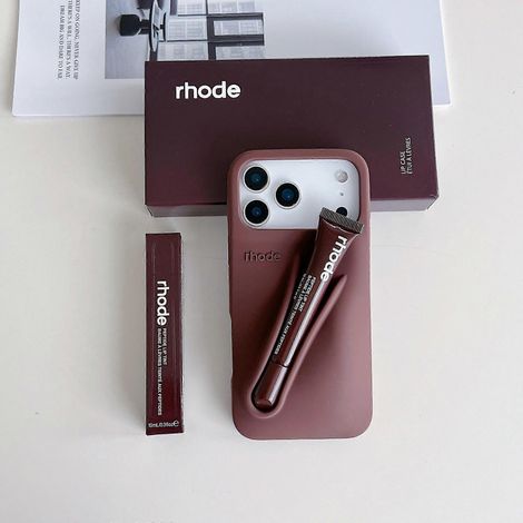 Coque de téléphone portable Rhode avec gloss à lèvres pour iPhone 16, 15, 14, 13, 12, 17, 11 Pro Max Plus, Lip Express
