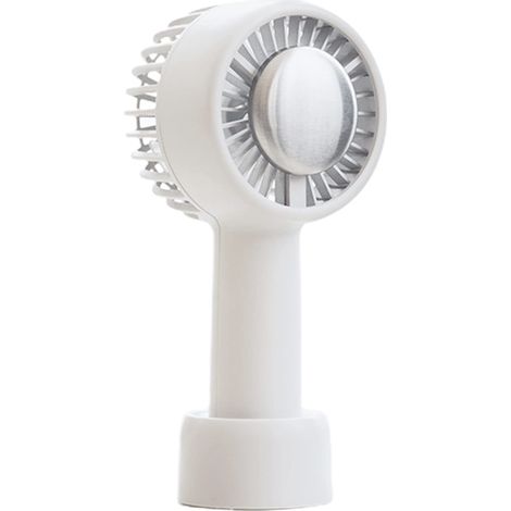 Ventilateur pour cils rechargeable par USB (blanc), convient à une utilisation intérieure et extérieure (1/5)