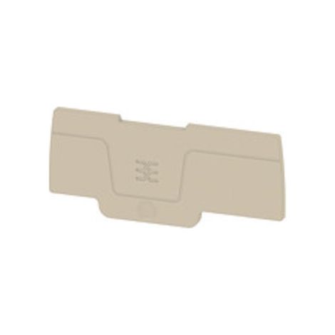 Plaque d'extrémité Weidmuller série ASEP 3C 2.5 à utiliser avec Bloc de jonction 2,5 mm² ( Prix pour Paquet de 20 )