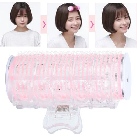 Mini Curleur Électrique Rose pour Franges - Outil de Coiffure Portable USB (1/5)