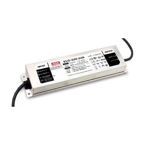 Transformateur LED 24VDC 240W IP67 DALI MeanWell ELG-240-24DA
