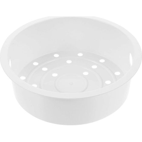 Dampfgarer für den Hausgebrauch, multifunktionaler Dampfgarer mit Dampfkorb (3 l) – 18,80 x 18,80 x 6,00 cm – Weiß (1/3)