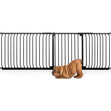 Bettacare Elite Pressure Dog Gate, 225cm - 234cm, Matt Black, Pressure Fit Pet Gate for Dog and Puppy