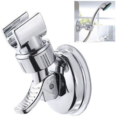 Universal Handheld Shower Holder Adjustable Shower Head Wall Mounted Strong Vacuum Suction Cup Rotation (1/5)