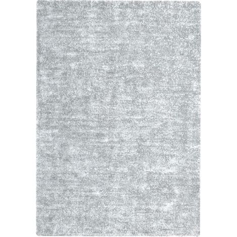 Tapis Vintage Tissé à la Main "Etna" Gris & Argent 80 x 150 cm (1/4)