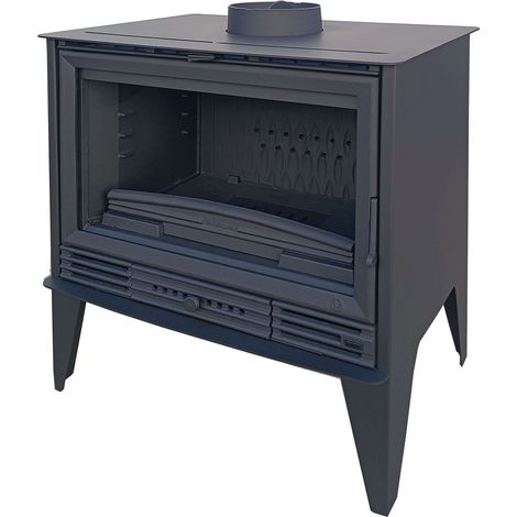 Estufa de Leña PADUA de 10 kW con Interior de Hierro Fundido, Carcasa de Acero y Salida Superior de 200 mm (1/5)