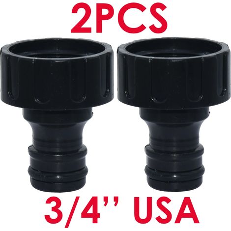 (Pour les États-Unis (2 pièces) F-3/4'') Raccord rapide EURO USA 3/4'' mâle fileté femelle pour tuyau d'arrosage, système d'irrigation goutte à goutte (1/5)