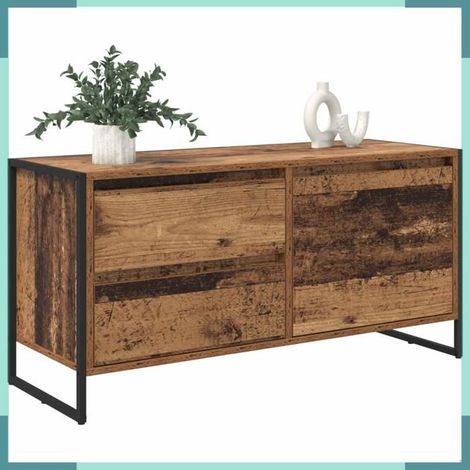 886622 Meuble TV Bois Ancien 100 x 36 x 49.5 cm Bois d'ingénierie (1/5)