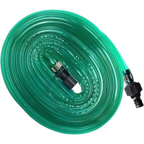Tuyau d'arrosage plat en PVC - 7,5 m, 10 m, 15 m - Pour jardin, fleurs, parterres, légumes, arbustes, arbres et cour (7,5 m) (1/5)