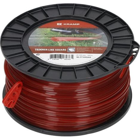 Filo decespugliatore diametro 2.65 mm 169m quadrato rosso UNIVERSALE NL27169SKR