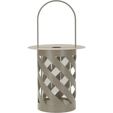 Lanterna mauro ferretti twist saturn metallo 23x43 cm