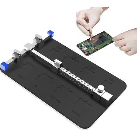 Support de PCB pour Soudure Support de Fixation pour Carte Mère en Acier Station de Soudage en Acier Inoxydable pour Soudure de Projets Électroniques Réparation DIY de Téléphon (1/5)