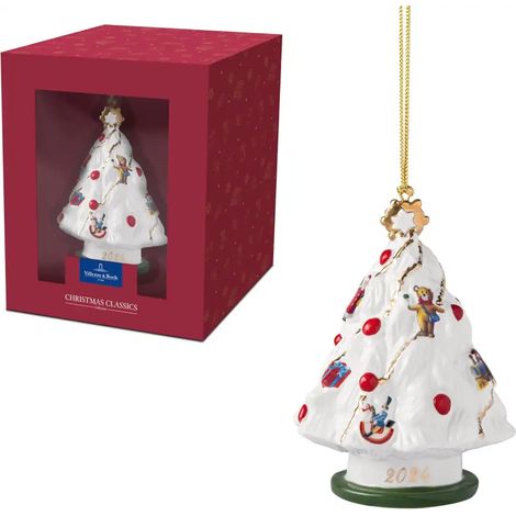 Villeroy & Boch Christmas Classics Addobbo Annuale 2024 Albero 7cm in Porcellana (1/5)