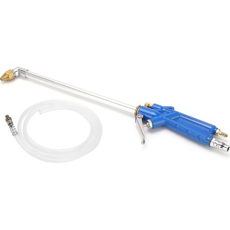 Pistolet de lavage auto en acier, tuyau de 120cm/47in, universel pour moteur, huile et conduits (1/5)