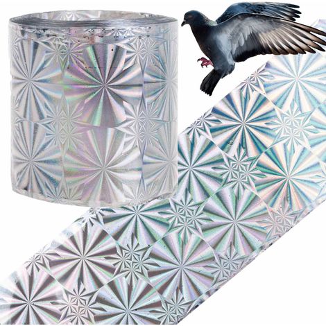 Cinta holográfica repelente de aves TG71384 para palomas y cuervos, 45 m
