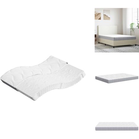 Matelas à ressorts ensachés moyen 140x190 cm - Matelas À Ressorts Ensachés - Matelas Confortable - Matelas Double - Matelas Bon Marché - Literie (1/5)