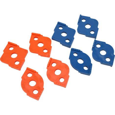 Gabarit de rayon de 8 pièces pour défonceuse, gabarit de rayon d'angle en ABS pour le travail du bois, positionneur d'angle (1/5)