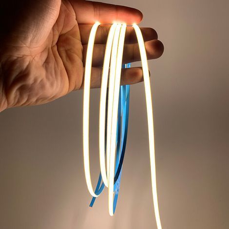 Ruban LED 5M, 3000K Blanc Chaud Dimmable Bande LED Lumineuse, 12V Découpable Flexible Néon Lumière pour Chambre, Cuisine, Décoration (1/5)