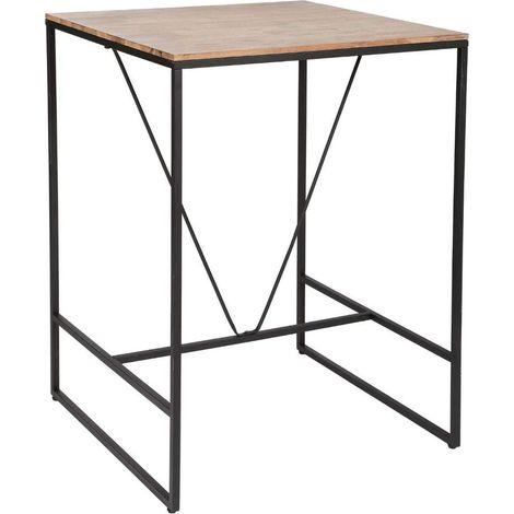 Tavolo da Bar in Legno e Metallo 80x80x98cm (1/4)