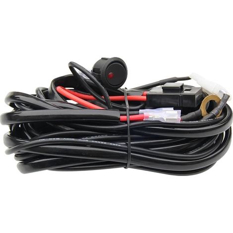 Barre lumineuse LED, double rangée, faisceau ajustable, Câblage uniquement (1/2)