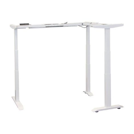 Piétement électrique d'angle Gris Alu RAL 9006 Mat hauteur variable