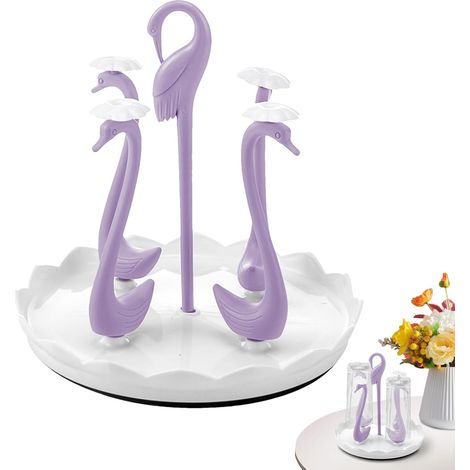 Égouttoir à Bouteilles Plateau Égouttoir Support Gouttes Pour Gobelets Support De Séchage Pour Verres Comptoir Pour Cuisine Camping Hôtel Chambre Bureau Office Espace Rangement (1/5)