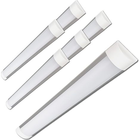 Lot de 6 Réglette LED 120cm 40W Sélecteur CCT 4000 Lumens Aluminium Intérieur (1/5)