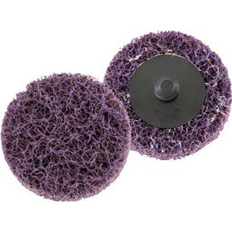 Disco de decapado Ø 76,2 mm 15000 tr/mn, Roloc (TM) BF-DR, grado de finura : medio, color malva
