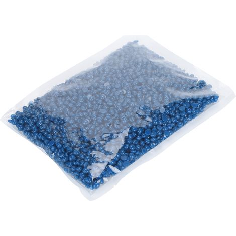 Liddy 500g Perles de cire dure indolore pour l'épilation du corps féminin, chauffe-cire, parfum indigo camomille (1/5)