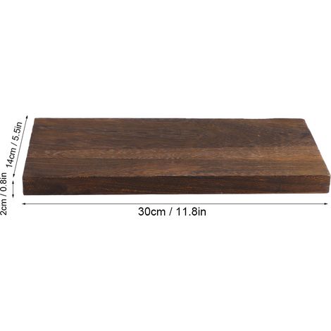 Étagère murale flottante en bois, support de rangement et présentoir pour salon, 30 x 14 x 2 cm (1/5)