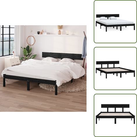 Letto a castello in legno - vidaXL Giroletto in Legno Massello 120x190 cm Small Double - Letto a castello 120x190 cm