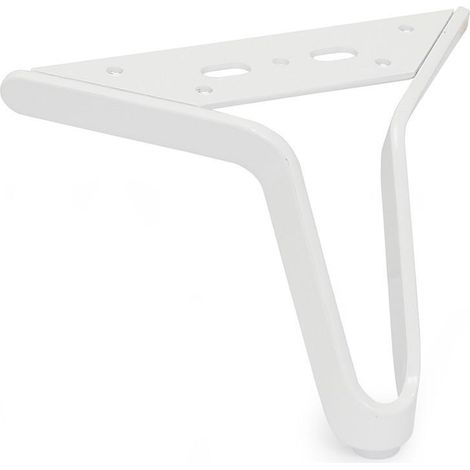 pata metal vintage h120 acabados disponibles cromo, blanco mate, niquel oscuro y negro mate acabado blanco mate (1/2)