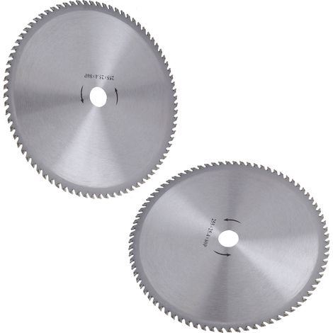 2 lames de débroussailleuse circulaires de 25 cm (10 pouces) à 80 dents, accessoire pour tondeuse. (1/5)