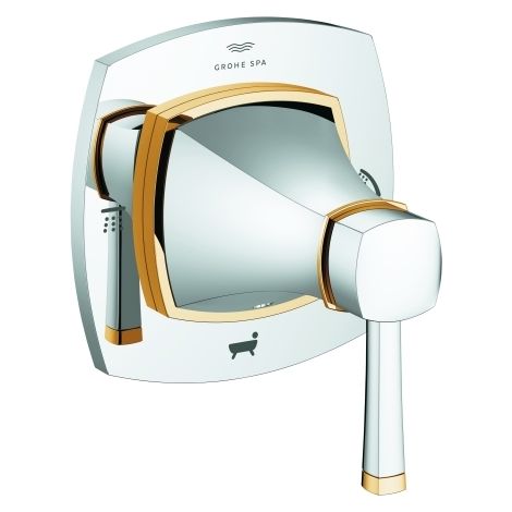 Grohe 5-Wege Umstellung Grandera 29419 Fertigmontageset chrom/gold (1/3)