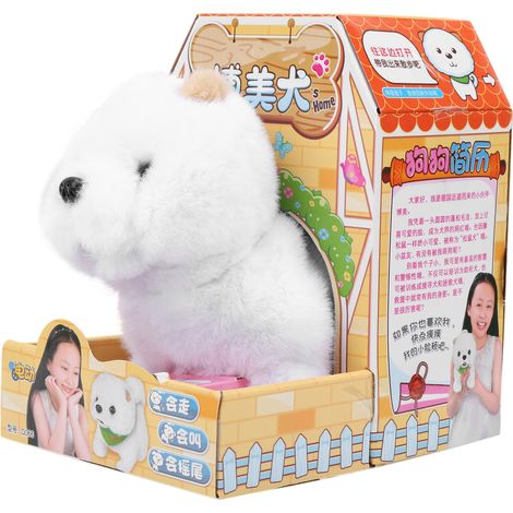 Jouet en peluche pour chien Husky et Poméranien avec stimulation électrique, peluche douce pour animaux, cadeau enfant. (1/5)