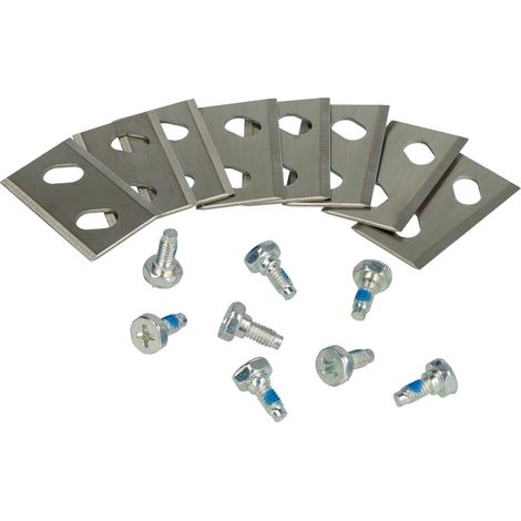 vhbw 8x Lama di ricambio sostituisce MTD 769-25933-01, 742-05538 per tagliaerba - argento, in acciaio cromo-carbonio (1/5)