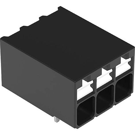 WAGO 2086-1223/300-000 Borne pour circuits imprimés 1.50 mm² Nombre de pôles 3 noir 1 pc(s) X514682
