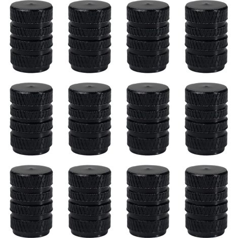 12 Aluminium Car Tyre Valve Caps for Car, Motorcycle, Bicycle, SUV and Truck, Universal Car Valve Caps, Corrosion Resistant, Modern Design and Easy Installation (1/5)