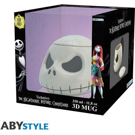 ABYstyle, Tazza 3D Jack, Glow in the Dark, 300 ml, Nightmare Before Christmas